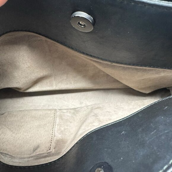 Bottega Veneta Womens Woven Leather Intrecciato Roma Satchel Bag Handbag Black - Picture 15 of 16